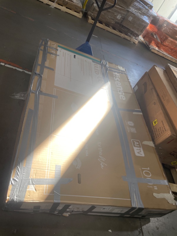 Photo 1 of ***DAMAGED***Hisense 100" Class U8 Mini-LED ULED 4K UHD Google Smart TV (100U8QG, 2025 Model) - QLED, Native 165Hz, VRR 288, Up to 5000 Nits, HDR10+, Dolby Vision IQ · Atmos, IMAX Enhanced, 4.1.2 Ch Surround