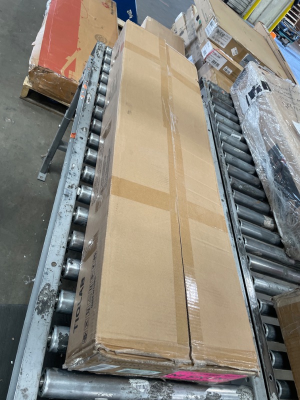 Photo 1 of ***PARTS ONLY**TIQLAB 48 * 24 Inch Standing Desk with Two Drawers, Stand Up Standing Desk Adjustable Height, Electric Sit Stand Table with Storage Shelf and Splice Board, Maple