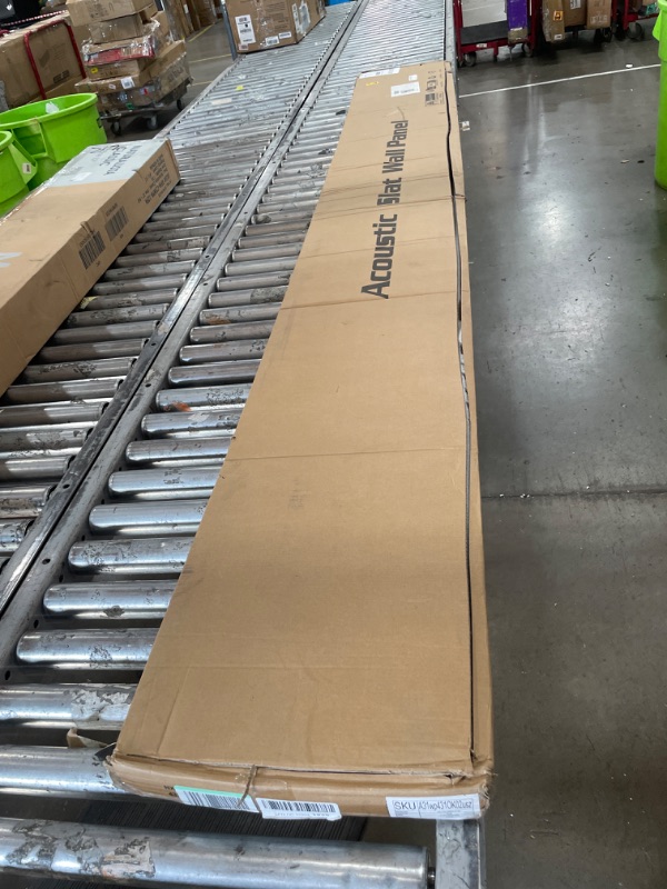 Photo 1 of ***DAMAGED***Art3dwallpanels Wood Slat Wall Panel, 108'' x 13'' Wood Panels for Wall 2 Pack 3D Soundproof Wall Panels, Large Acoustic Panels Sound Absorbing for Interior Ceiling and Wall Decor Noise Reduction,Oak