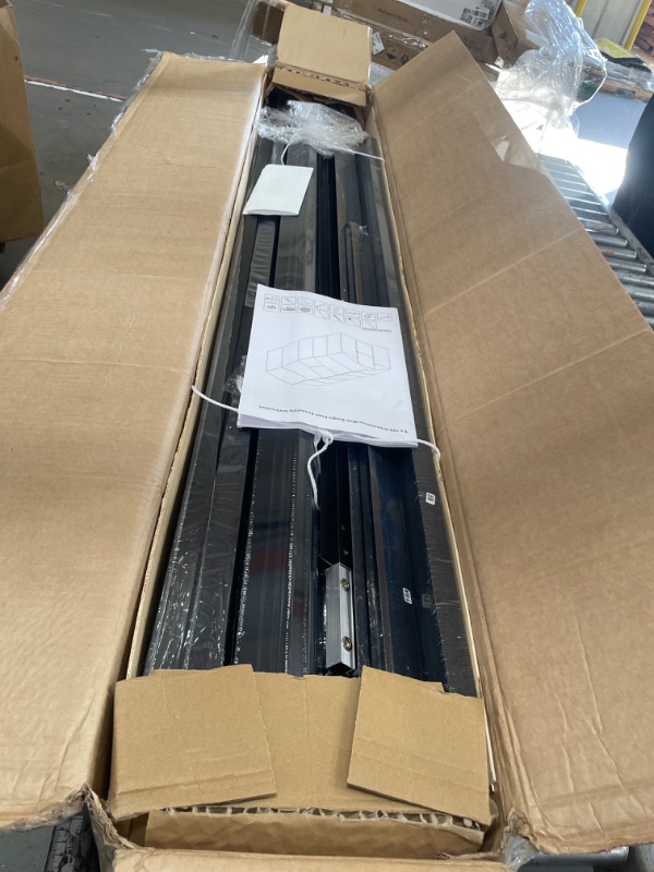 Photo 1 of ***INCOMPLETE***6x10 FT Greenhouse for Outdoors, Polycarbonate Flower Greenhouse with Roof Vent, Push-Pull Lockable Door, Aluminum Walk-in Greenhouses for Outside Garden Backyard, Patio, Lawn, Black