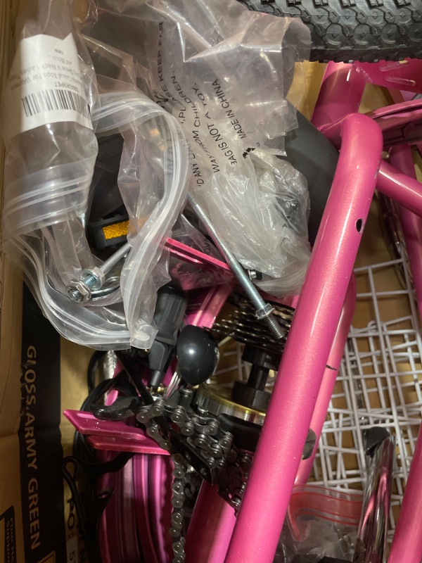 Photo 1 of **ITEM IS MISSING PARTS FOR ASSEMBLY**
VEVOR Folding Adult Tricycle, 24-Inch 7-Speed Adult Folding Trikes, Carbon Steel 3 Wheel Cruiser Bike with Basket & Adjustable Seat, Shopping Picnic Foldable Tricycles for Women, Men, Seniors (Pink)