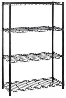 Photo 1 of  4 Shelf Wire Shelving Unit Garage NSF Wire Shelf Metal Storage Shelves Heavy Duty Height Adjustable