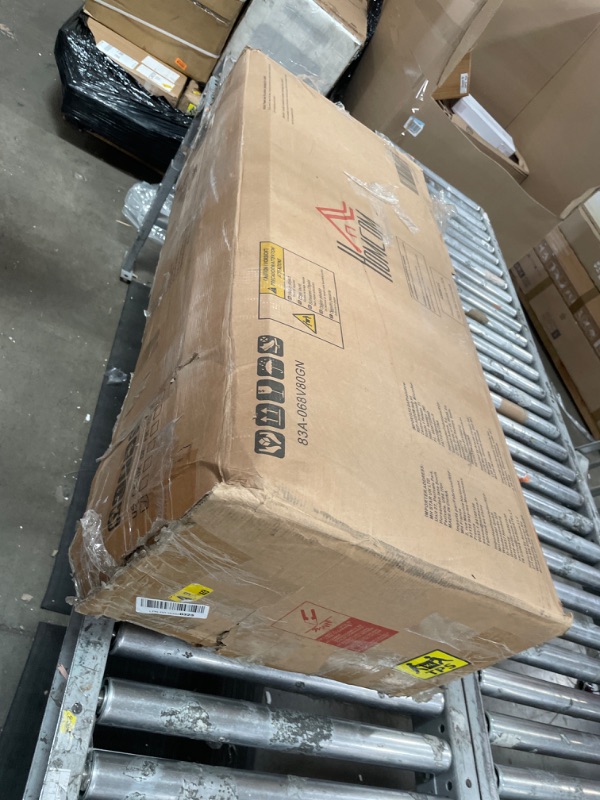 Photo 1 of *******************Missing pieces****************
HOMCOM 71" Kitchen Pantry Cabinet, Freestanding Kitchen Hutch with Microwave Stand, 2 Drawers and Adjustable Shelves, Bar Cabinet with Glass and Recessed Doors for Dining Room, Green