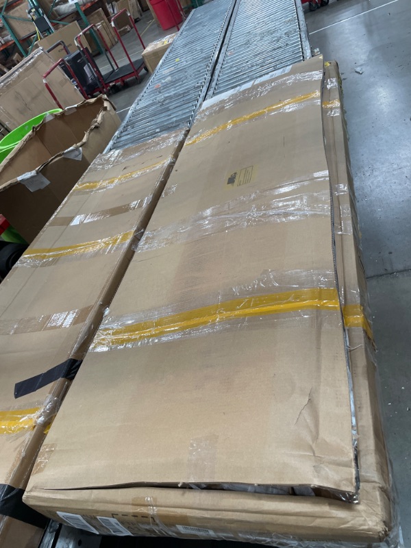 Photo 1 of ***2 BOXES***DWVO 10' x 10' Outdoor Storage Shed, Waterproof Metal Garden Shed with Windows, Lockable Doors, and Sloped Roof for Patio, Backyard, Lawn, Tool Storage, Bike Shed, Pet Shelter (Gray + White)