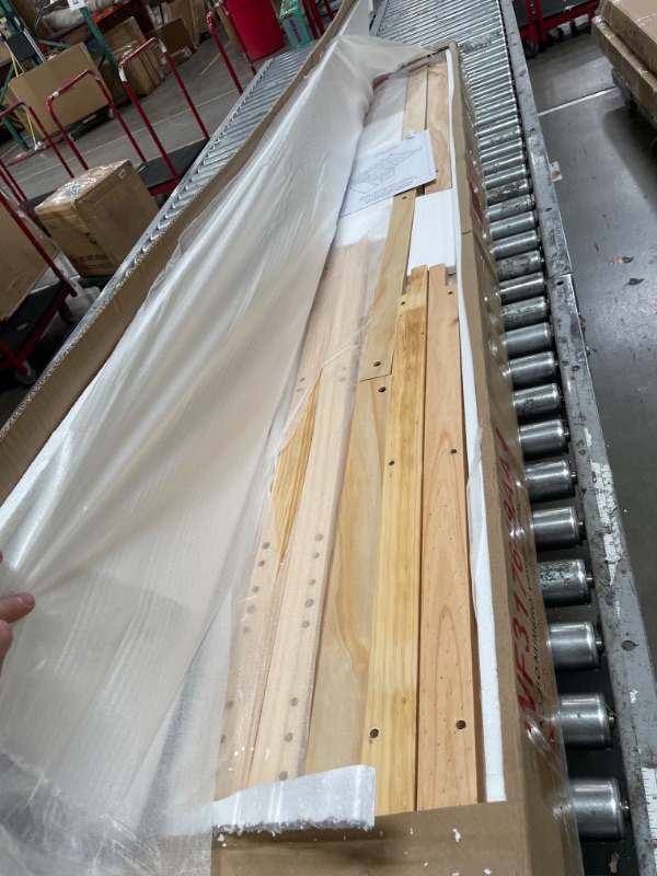 Photo 1 of (XL item, opened, unkown parts) Bellemave Queen Size Wood House Platform Bed with 2 Drawer for Toddlers and Baby, Modern Montessori Platform Bed Frame, No Box Spring Required, Low Floor Bed for Kids' Room or Baby Room (Natural)