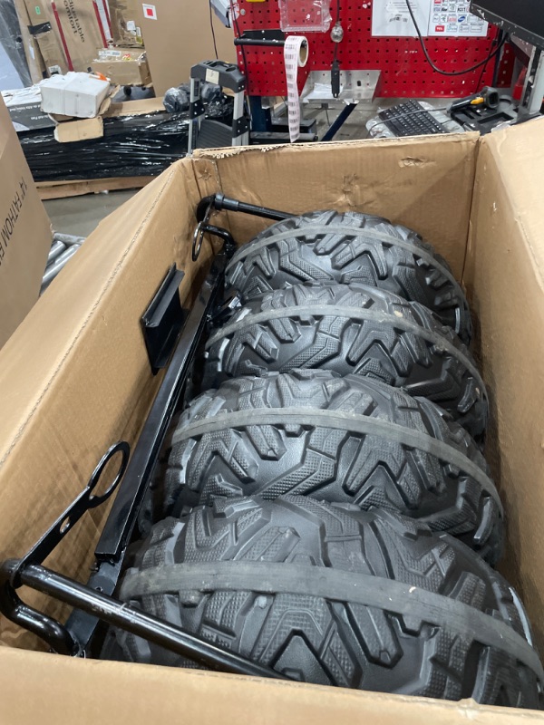 Photo 1 of ***INCOMPLETE***2 Seaters 24V Ride on UTV with Remote Control,10AH Battery, 400W Powerful Motors with 17" EVA Wheels, 20.5“ Seat Width Electric Ride Toy with Metal Suspension,LED Lights,Music,Horn (Black)