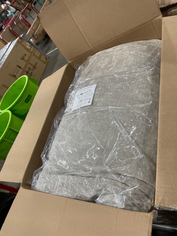 Photo 1 of ***4 BOXES***Vesgantti 108" U Shaped Sectional Couch, Comfy Cloud Modular Sectional Sofa with 2 Ottoman Deep Seat Chenille Modern Cloud Sofa, Modular Sofas for Living Room, Bedroom and Apartment, Light Brown