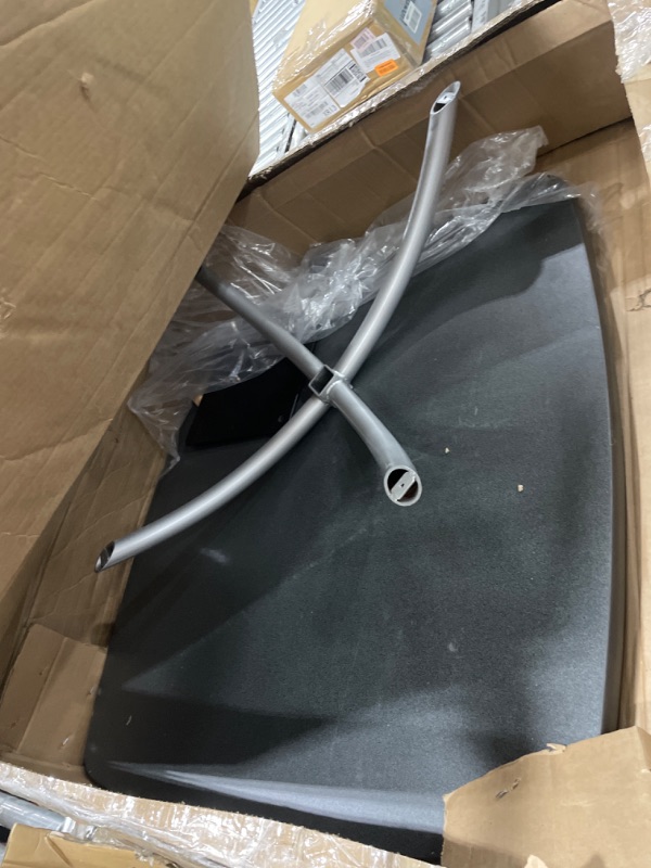 Photo 1 of ***INCOMPLETE***Iceberg CafeWorks Square Cafe Table, Indoor/Outdoor, Commercial Grade, Graphite Granite and Silver, 36” W x 36” L x 30”