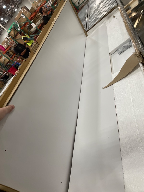 Photo 1 of *** 2 BOXES***Hodedah 3-Door 2-Drawers, 3-Shelves in White Bedroom Armoires, 21" D x 36" W x 72" H, Engineered Wood