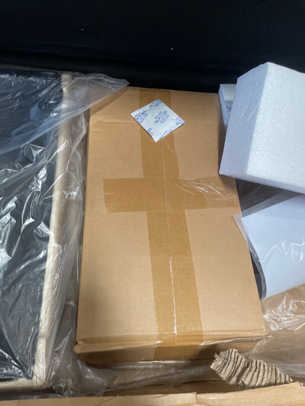 Photo 1 of Merax King Bed Frame with 2 Built-in Led Lights and 2 Floating Storage Shelves, Luxury Velvet Upholstered Platform Bed Frame King Size with Wingback Headboard for Bedroom, No Box Spring Needed, Green