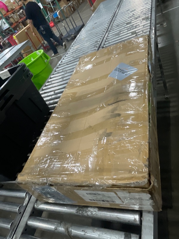 Photo 1 of ***parts only***Twin Upholstered LED Bed Frame with Storage Drawer and Adjustable Chic Double Wavy Headboard, Velvet Princess Platform Bed for Kids/Girls, Solid Wood Slats Support, No Box Spring Needed, Beige