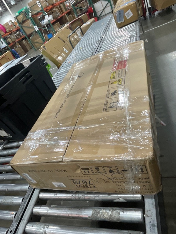 Photo 1 of ***DAMAGED***DWVO Vanity Desk with Mirror, Large Makeup Table with Power Outlets, 11 LED Bulbs, 3 Adjustable Light Modes, 4 Drawers and Built-in Shelves, Hollywood Dressing Vanity Desk Set for Bedroom, Black