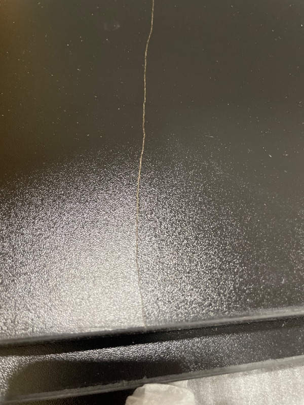 Photo 1 of ***DAMAGED***DWVO Vanity Desk with Mirror, Large Makeup Table with Power Outlets, 11 LED Bulbs, 3 Adjustable Light Modes, 4 Drawers and Built-in Shelves, Hollywood Dressing Vanity Desk Set for Bedroom, Black