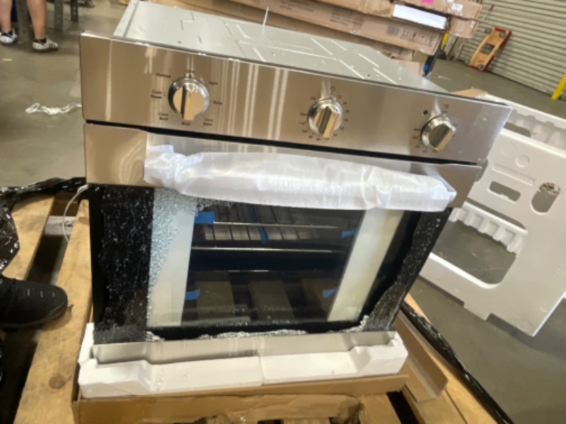 Photo 1 of RCA R-WOEC241SS 24 in. Century Collection 3.25 cu. ft. Electric Wall Oven, Convection, 7 Functions, Knob Controls in Stainless Steel, 24 inch