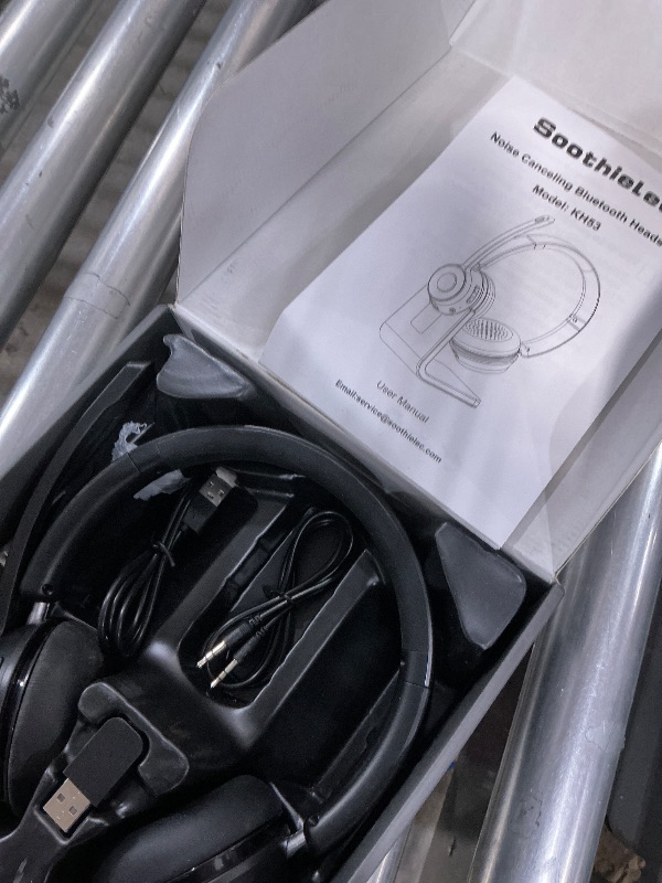 Photo 1 of (Upgraded Version) Wireless Headset, Bluetooth Headset with Noise Cancelling Microphone, Best Headphones with Mic Mute & USB Dongle for PC/Computer/Laptop/Cell Phones/Remote Work/Call Center