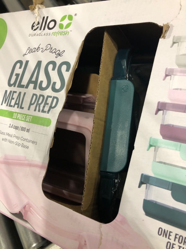 Photo 1 of (only 3)(incomplete) Ello Duraglass 3.4 Cup Meal Prep Sets
