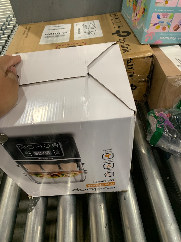 Photo 1 of 2 Tiers Electric Food Steamer for Cooking, 4 QT Digital Multi Vegetable Steamer with BPA-Free Stackable Baskets, Rapid Egg Cooker Egg Steamer with Auto Shut-Off, Ideal for Veggies, Seafood, Rice