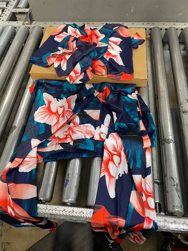 Photo 1 of 
sexycherry Two Piece Outfits for Women Beach Bandage Crop Top Long Straight Pants Vacation Swimwear Cover Ups Sets LARGE