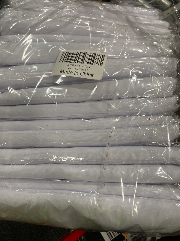 Photo 1 of 10 Pack White Table Cloth Rectangle Table Cloths for 8 Foot Rectangle Tables 60 X 126 Inch Washable Polyester Table Covers, Reusable & Wrinkle Resistant for Weddings, Parties, Events, and Everyday Use