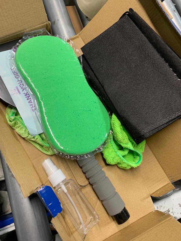 Photo 1 of (used) XINDELL 24-inch Windshield Cleaner Tool – Upgrade Large Head Car Interior&Exterior Window Cleaning Kit with Extendable Handle 