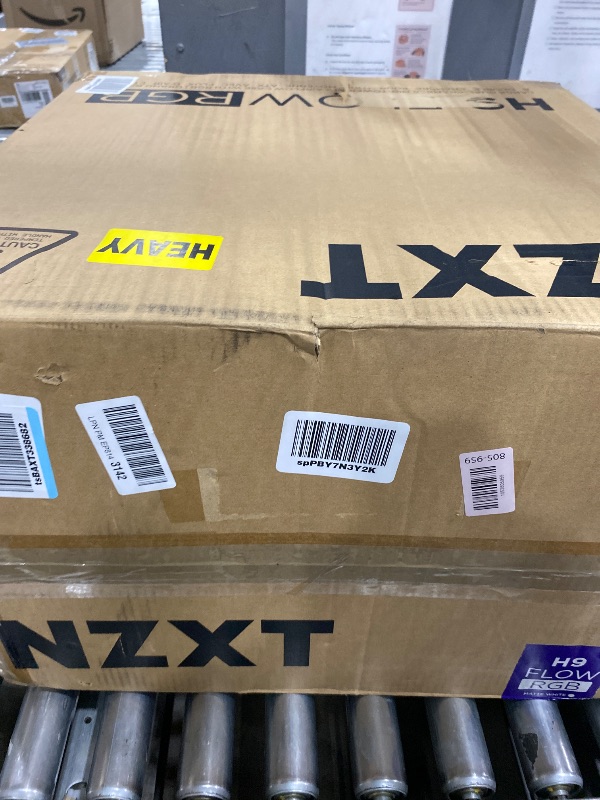 Photo 1 of NZXT H9 Flow RGB (2025) – Large Dual-Chamber ATX Mid-Tower Airflow PC Case – Includes 1 x 420mm RGB Fan Unit & 1 x 120mm Fan – 420mm Radiator Support – Tempered Glass – Back-Connect Ready – White