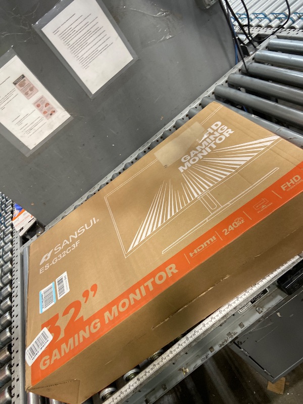 Photo 1 of (missing items, part only) SANSUI 32 Inch Curved 240Hz Gaming Monitor High Refresh Rate, FHD 1080P Gaming PC Monitor HDMI DP1.4, Curved 1500R, 1Ms MPRT, HDR,Metal Stand,VESA Compatible(DP Cable Incl.)