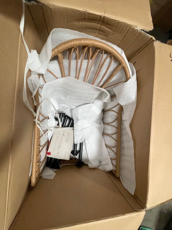 Photo 1 of *** PARTIAL SET NOT ALL PIECES ****YITAHOME 5 Pieces Outdoor Patio Dining Table Chair Set,Wicker Patio Dining Set,Outdoor Rattan Dining Table Set for Patio, Backyard, Balcony, Garden (with Umbrella Hole)