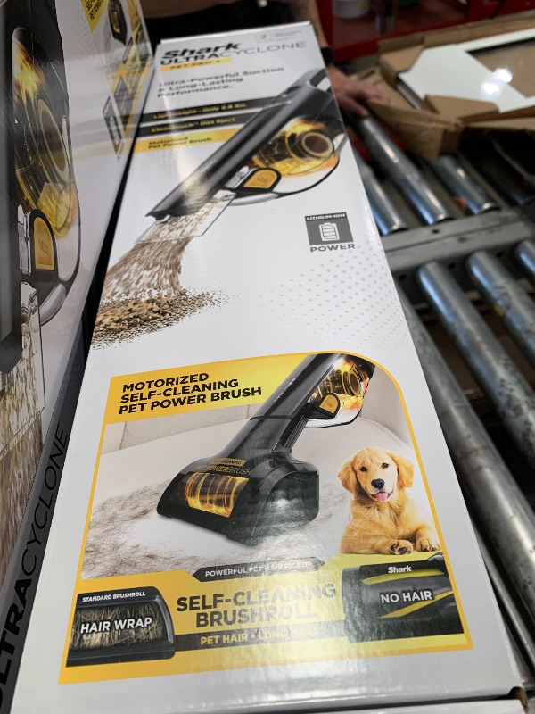 Photo 1 of (used)(incomplete) Shark UltraCyclone Pet Pro Plus Cordless Hand Vacuum, Powerful Suction, Handheld Vacuum for Car & Home