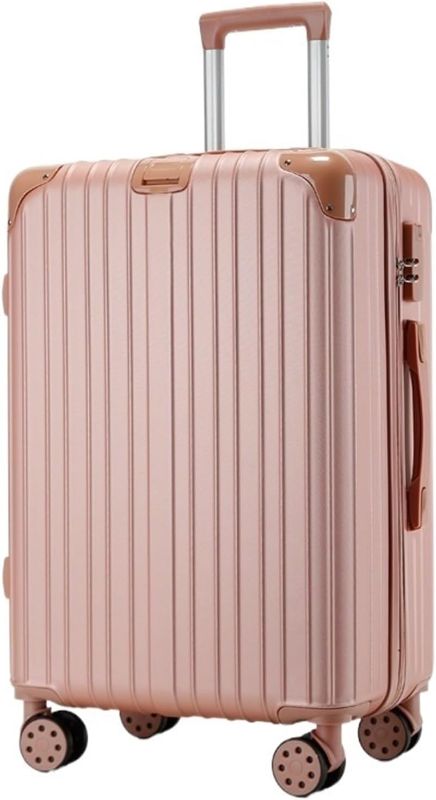 Photo 1 of Suitcases Large Capacity Suitcase Trolley Case Universal Wheel Suitcase Boarding Code Box Suitcase Portable Suitcase Code Box Suitcases with Wheels (Color : C, Size : 24in)