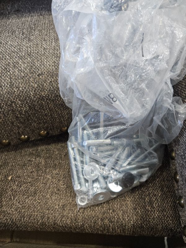 Photo 1 of *************CHAIRS ARE GREY, NOT BROWN******************
COLAMY Upholstered Parsons Dining Chairs Set of 2, Fabric Dining Room Kitchen Side Chair with Nailhead Trim and Wood Legs - Brown