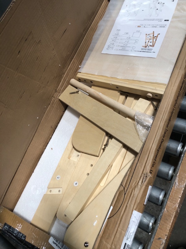 Photo 1 of *** PARTS ONLY*** Foldable Toddler Tower Kitchen Step Stool, Folding Tower for Learning with 3 Adjustable Heights, Montessori Toddler Standing Tower Collapsible Step Stool for Kids 1.5-6y Natural