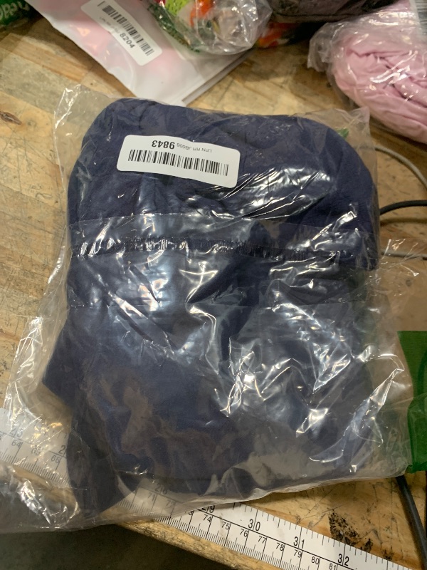 Photo 1 of (BAGGED) (USED/FAIR) (110) Dutebare Toddler Girls Dress Cotton Linen Ruffle Halter Sleeveless Kids Casual Summer Beach Party Dresses Navy Blue 110