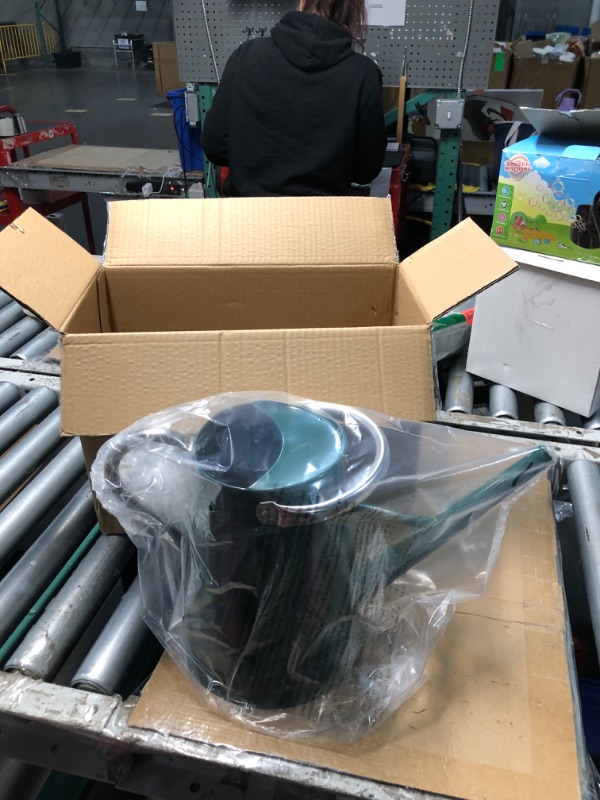 Photo 1 of 1.5 Gallon Watering Can for Outdoor Plants,Large Metal Plant Watering Pot with Removable Spout,Flower Garden Water Can Watering Pot,Galvanized Steel Watering Can with Stainless Steel Handles?Green