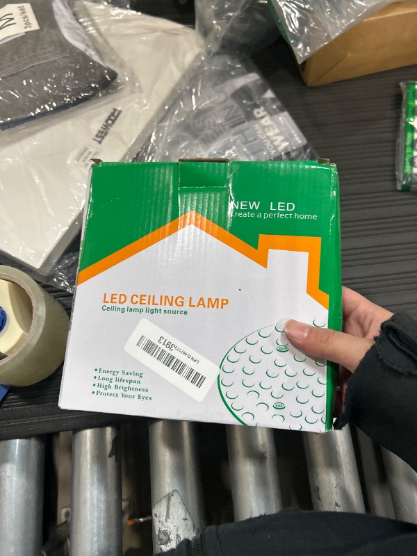 Photo 2 of 24W 5.3" LED Ceiling Fan Light Kit Replacement LED Light Board Panel with 3 Color Temperature Memory Function