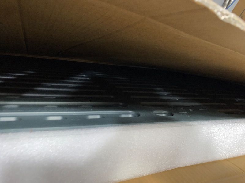 Photo 1 of ***BOX 1 OF 2, missing parts, Final sale ***     LHBGO Light Gray Outdoor Resin Storage Shed 36 Cu. Ft. Garden Horizontal Storage Extra Large Capacity Weather Resistant Storage Box, Lockable Resin Waterproof Shed for Garbage Cans, Garden Tools