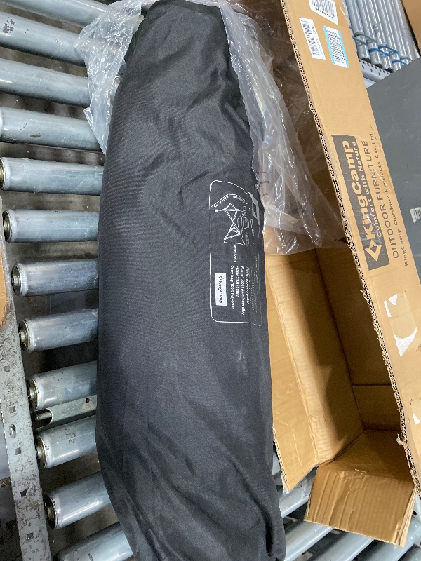 Photo 1 of **************************Missing bolt and strap torn off*************
KingCamp Hammock Camping Chair, Swinging Portable Folding Camp Chairs for Adults Max 440lbs Heavy Duty Foldable Oversized Rocker with Aluminum Alloy Frame Cup Holder for Outdoor Beach 