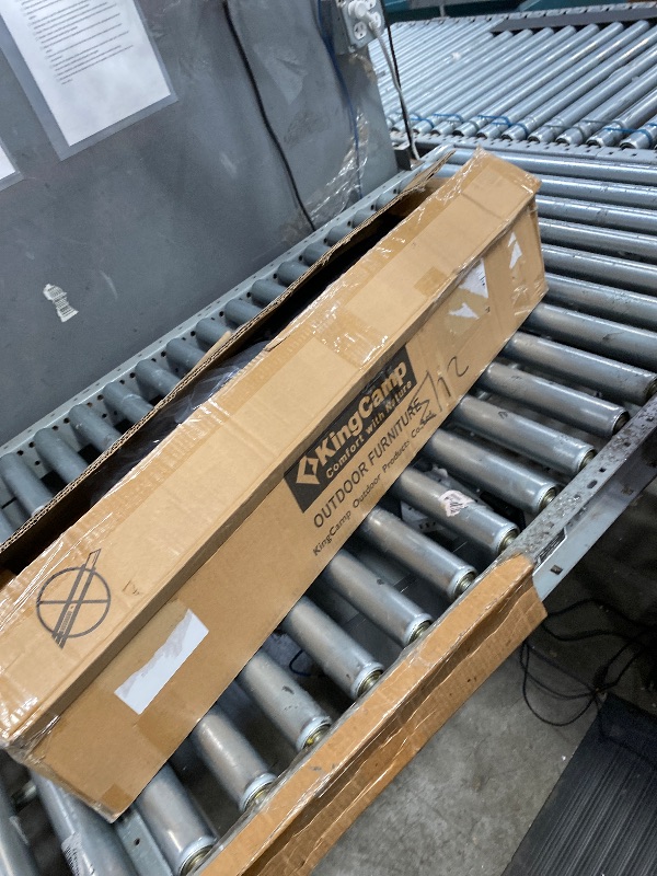 Photo 1 of **************************Missing bolt and strap torn off*************
KingCamp Hammock Camping Chair, Swinging Portable Folding Camp Chairs for Adults Max 440lbs Heavy Duty Foldable Oversized Rocker with Aluminum Alloy Frame Cup Holder for Outdoor Beach 