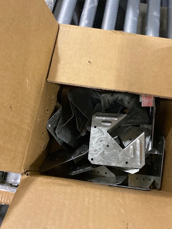 Photo 1 of (25-Pack) Calvana 16-Gauge Hurricane Ties, Rafter Hanger, Hurricane Straps, Pergola Brackets, Galvanized Finish, Rust-Resistant & Reliable, for Connecting Wooden Rafters, Patio Beams, Roof Trusses