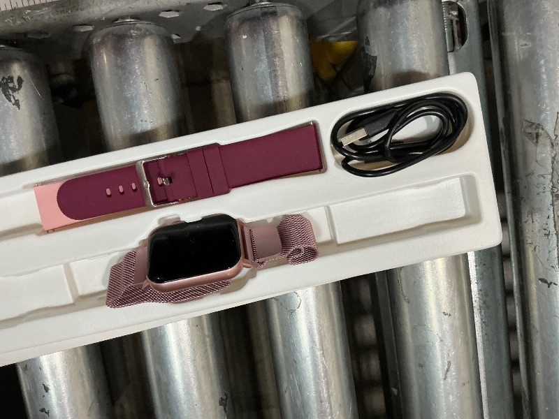 Photo 1 of *NEEDS CHARGE**Trendia Smart Watches for Women, 1.83" HD Fitness Tracker (Answer/Make Calls), 120+ Sport Modes with Heart Rate/Sleep Monitor, IP68 Waterproof, Fitness Watch for iOS Android, Pink