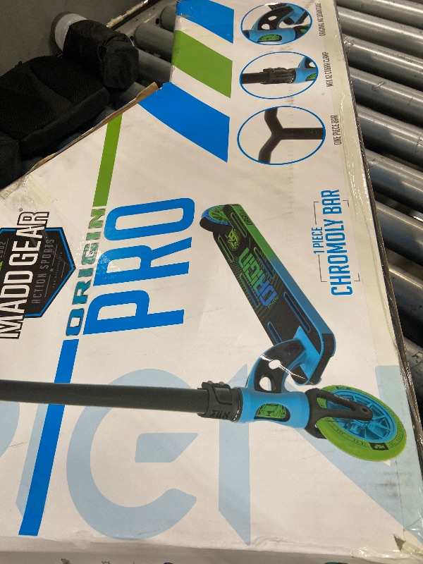 Photo 1 of *** MISSING WHEEL****      Pro Stunt Scooter for Kids Ages 5 – 8 Lightweight Durable Trick Scooter for Skatepark and Street – Easy Assembly – Madd Gear MG1