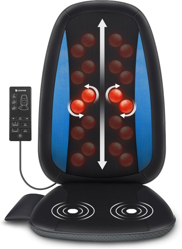 Photo 1 of (missing charger) COMFIER Shiatsu Back Massager with Heat,Deep Tissue Kneading Massage Seat Cushion