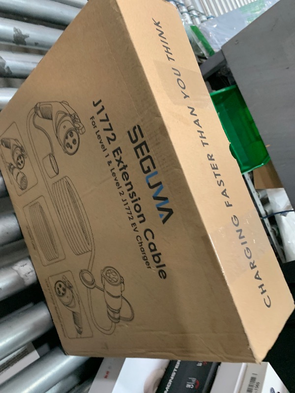 Photo 1 of EV Charger Extension Cable, 21ft 40Amp J1772 Extension Cable Compatible with 110V-240V SAE J1772 EV Chargers, Suitable for J1772 EVs/PHEVs, Level 1/ Level 2 IP66 Car Charger Extension Cord with Bag
