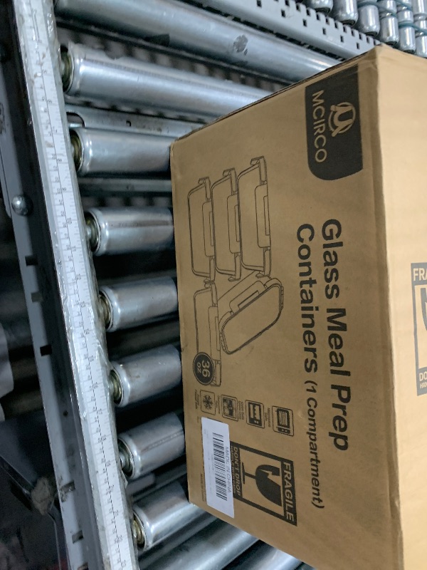 Photo 1 of [5-Packs, 36 Oz.] Glass Meal Prep Containers with Locking Lids Glass Food Containers,Airtight Lunch Container,Microwave, Oven, Freezer and Dishwasher (4.5 Cup, White)