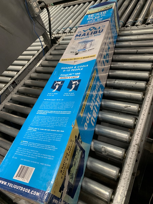 Photo 1 of **FOR PARTS ONLY**
Yoli Malibu EasyLift 100 10' x 10' Straight Leg Instant Canopy Value Pack