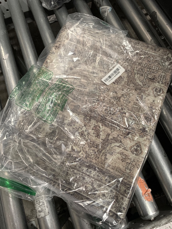 Photo 1 of 3x5 Area Rug Machine Washable Boho Rug for Living Room,Ultra-Thin Low Pile Carpet,Lightweight Indoor Printed Rug,Non Slip Floral Area Rug for Bedroom, Dining Room, Home Office,Sage