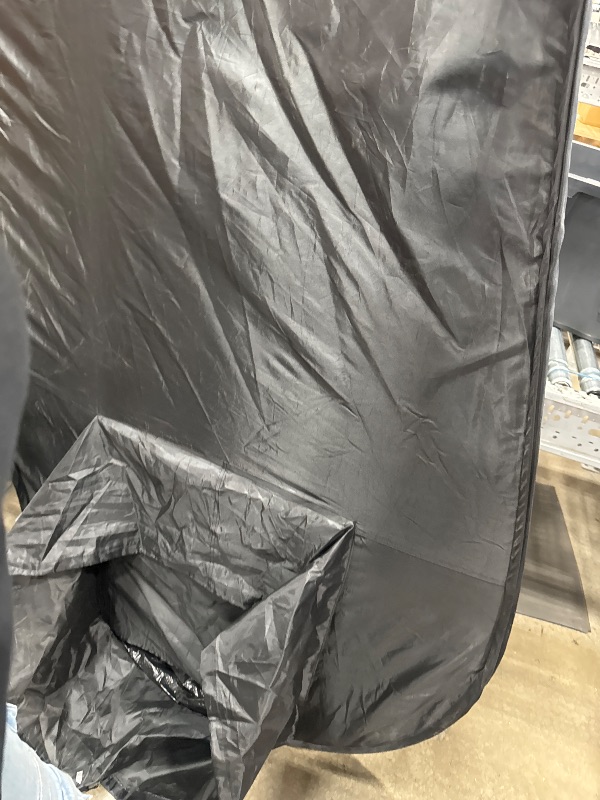 Photo 1 of *PHOTO FOR REFERENCE** Naked Sun Black Spray Tan Tent - Pop Up Portable Professional Self Tanning Booth with Carry Bag Waterproof Floor and Extraction Fan Opening - Sunless Spray Tan Backdrop
