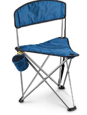 Photo 1 of *RIPPED ON SIDE* North Pak Triangle Stool with Backrest
