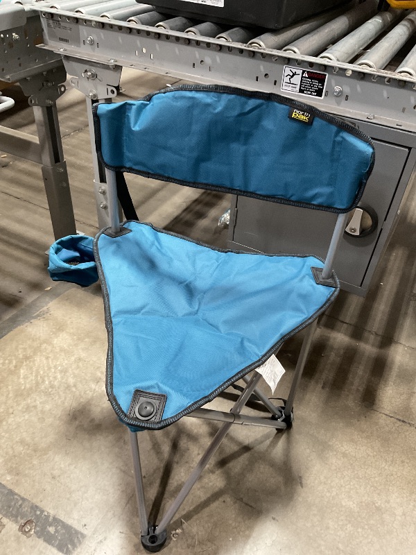 Photo 1 of *RIPPED ON SIDE* North Pak Triangle Stool with Backrest
