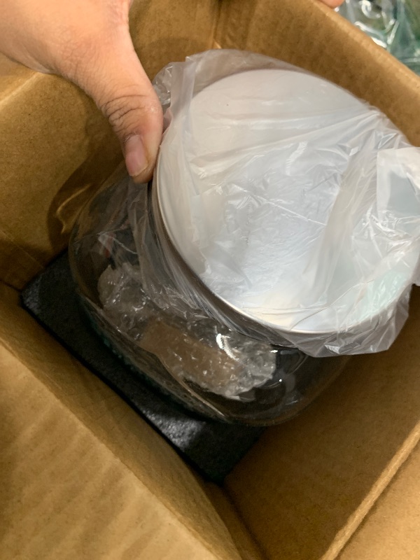 Photo 1 of 1 Gallon Drink Dispenser with Spigot 18/8 Stainless Steel – Airtight & Leakproof Glass Sun Tea Jar with Anti-Rust Lids, Beverage Dispenser for Parties - Laundry Detergent Holder