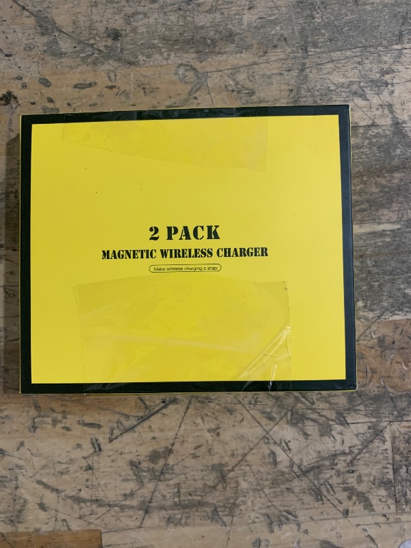 Photo 1 of *** ONLY ONE *** WRVVR for Apple Mag-Safe Charger 2 Pack, Magnetic Wireless Charger for iPhone 17/17 Pro/17 Pro Max/Air/16 15 14 13 12 Pro Max Plus mini, Charging Pad for Airpods Pro 3 2,Strong Magnet, Silver